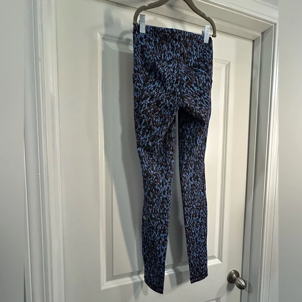 Lululemon Athletica Leopard Camo Blue Nile Multi High-Rise Leggings-28